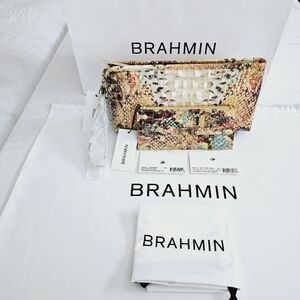 NWT Brahmin SUNNY VIPER Kayla w/Credit Card Wallet